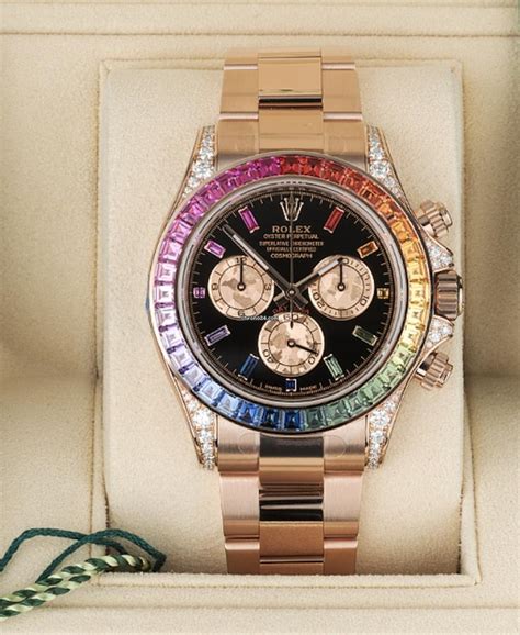 rolex oyster perpetual cosmograph daytona rainbow|rolex daytona two tone price.